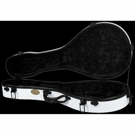 SUPERIOR Deluxe Fiberglass A Model Mandolin Case - White CF-1521W